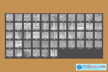 50 Wood Texture Photoshop Stamp Brushes