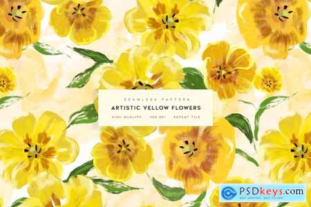 Artistic Yellow Flowers