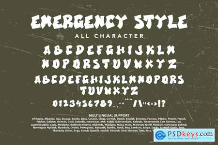 EmergencyStyle - Graffiti Display Font
