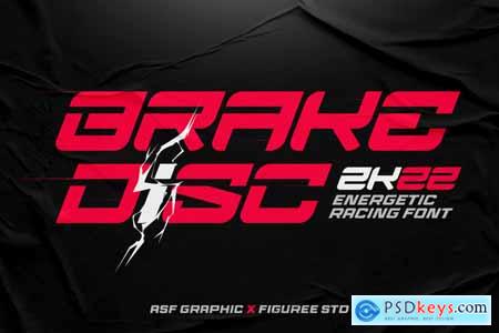 Brake Disc - Energetic Racing Font