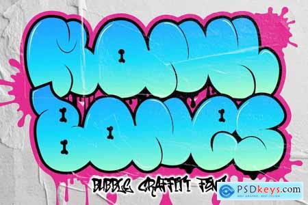 Monk Bones - Bubble Graffiti Font