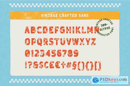 Vintage Crafted - Hand Drawn Font