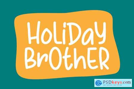 Holiday Brother - Handwritten Display Font