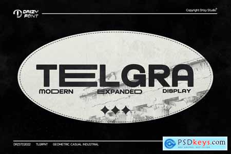 Telgra - Modern Expanded Font