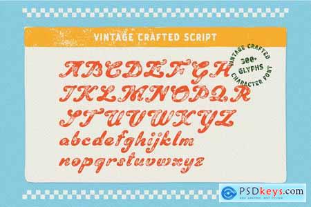 Vintage Crafted - Hand Drawn Font
