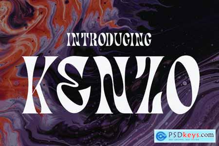 Kenzo - Psychedelic Typeface