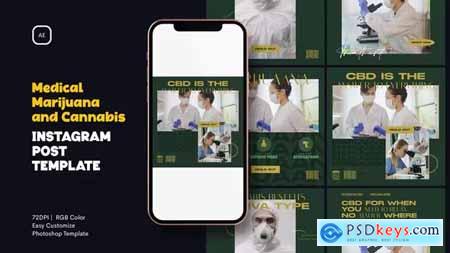 Medical Marijuana and Cannabis Instagram Post Template 40813931