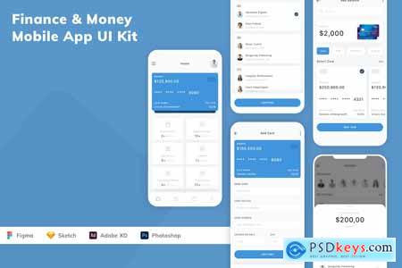 Finance & Money Mobile App UI Kit