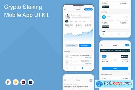Crypto Staking Mobile App UI Kit