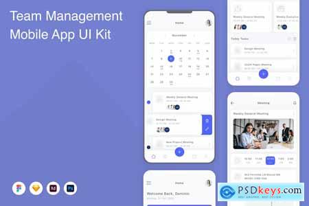 Team Management Mobile App UI Kit