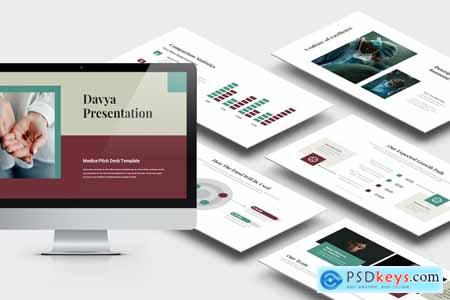 Davya Medice Pitch Deck Powerpoint Template
