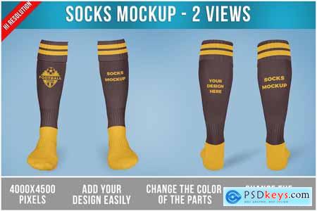 Long Socks Mockup PSD