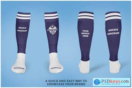Long Socks Mockup PSD
