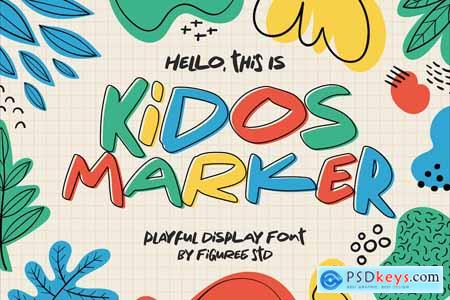 Kidos Marker - Playful Display Font