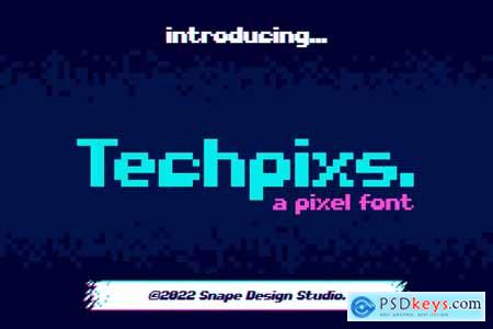 Techpixs - Pixel Font