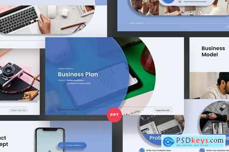 Business Plan PowerPoint Template D73VA99