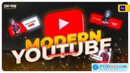 Modern Youtube Subscribe Button Pack 40528109