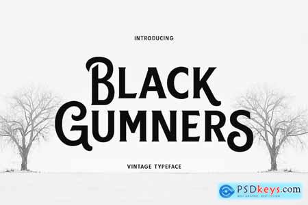 Black Gumners Vintage Fonts