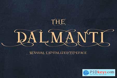 Dalmanti - Capitalized Typeface