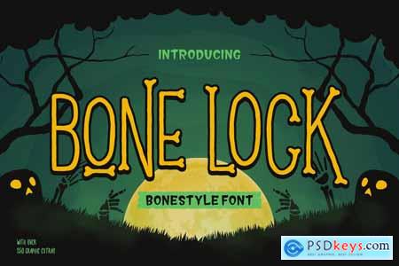 Bone Lock Halloween Font