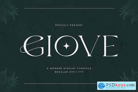 Giove - A Modern Display Typeface