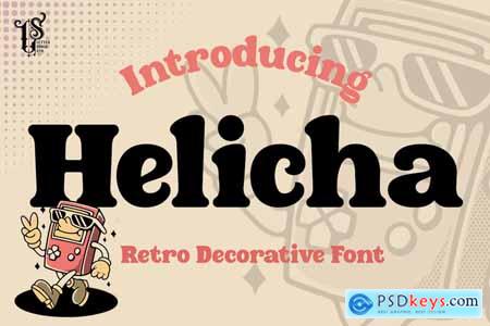 Helicha - Retro cartoon font