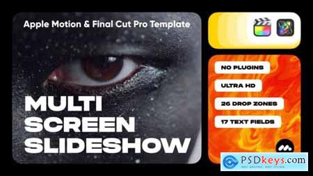 Multi Screen Slideshow Template for Apple Motion & Final Cut Pro