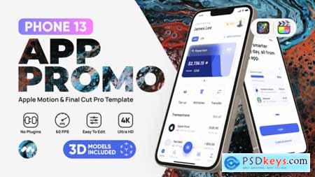 Phone13 App Promo Template for Apple Motion & Final Cut Pro