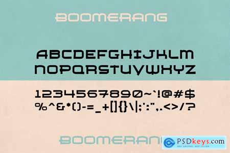 Boomerang - Hawaiian Typeface