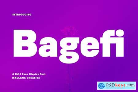 Bagefi Sans Serif Display Font
