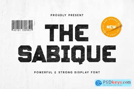 Sabique - Strong Font