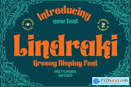 Lindraki Groovy Retro Font