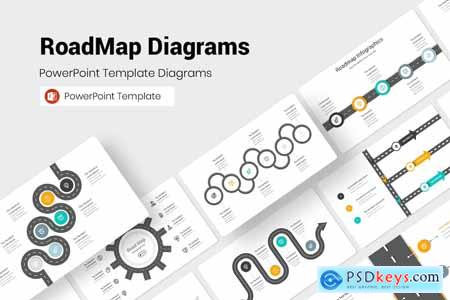 RoadMap Diagrams PowerPoint Presentation Template