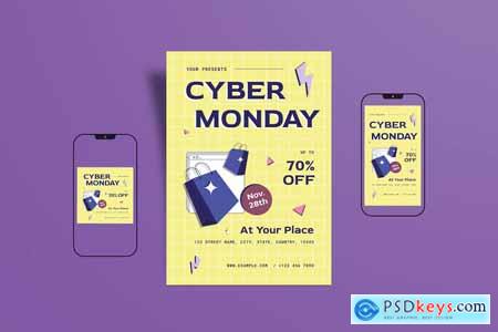 Cyber Monday Sale Flyer & Instagram Post