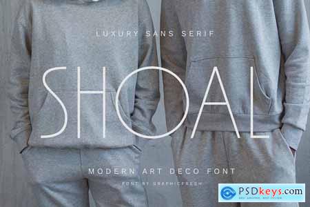 Shoal - Modern Art Deco Font