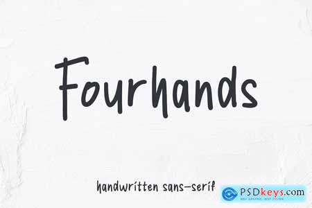 Fourhands - Handwritten Sansserif