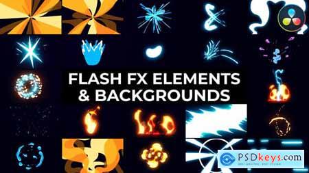 Flash FX Elements And Backgrounds DaVinci Resolve