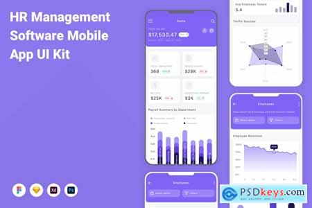 HR Management Software Mobile App UI Kit