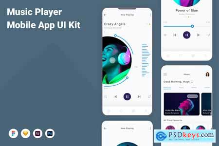 Music Player Mobile App UI Kit