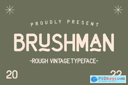 Brushman - Vintage Typeface LA