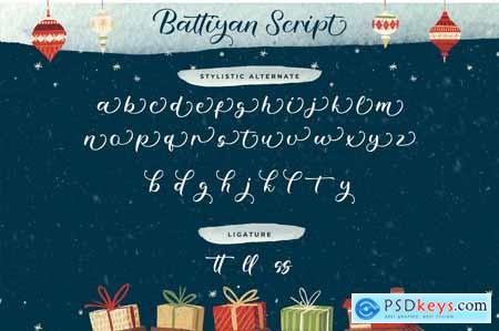Battiyan Script - Script Font
