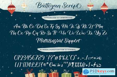 Battiyan Script - Script Font