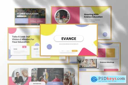Evance Education Presentation PowerPoint Template