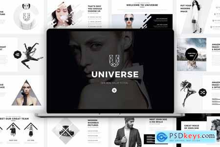 Universe Minimal and Clean Powerpoint Template