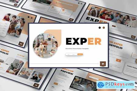 Exper - Education Presentation PowerPoint Template