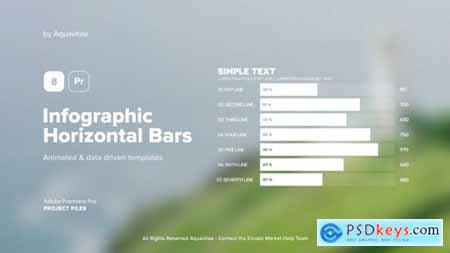 Infographic Horizontal Bar Charts MOGRT for Premiere Pro