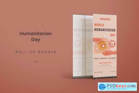 World Humanitarian Day Roll Up Banner
