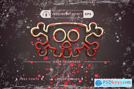 Blood Rust - Editable Text Effect, Font Style