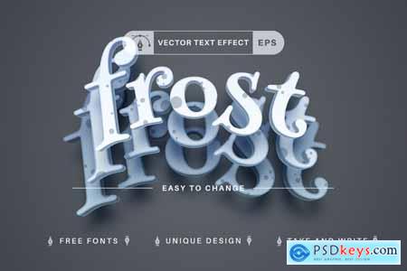 Winter Layers - Editable Text Effect, Font Style