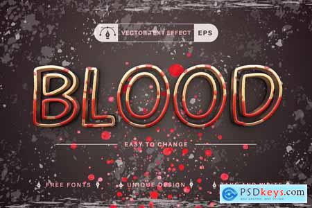 Blood Rust - Editable Text Effect, Font Style